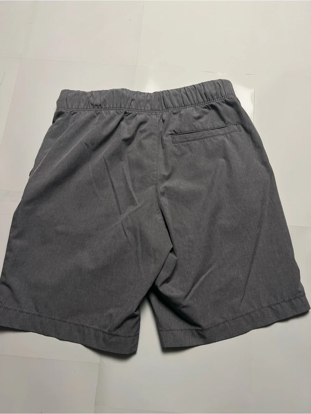 Old Navy Boy Gray Elastic-Waist Casual Shorts Large (10-12)